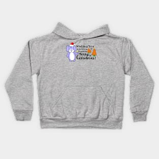 Wishing You And Your Burrow Merry Carrotmas Kids Hoodie